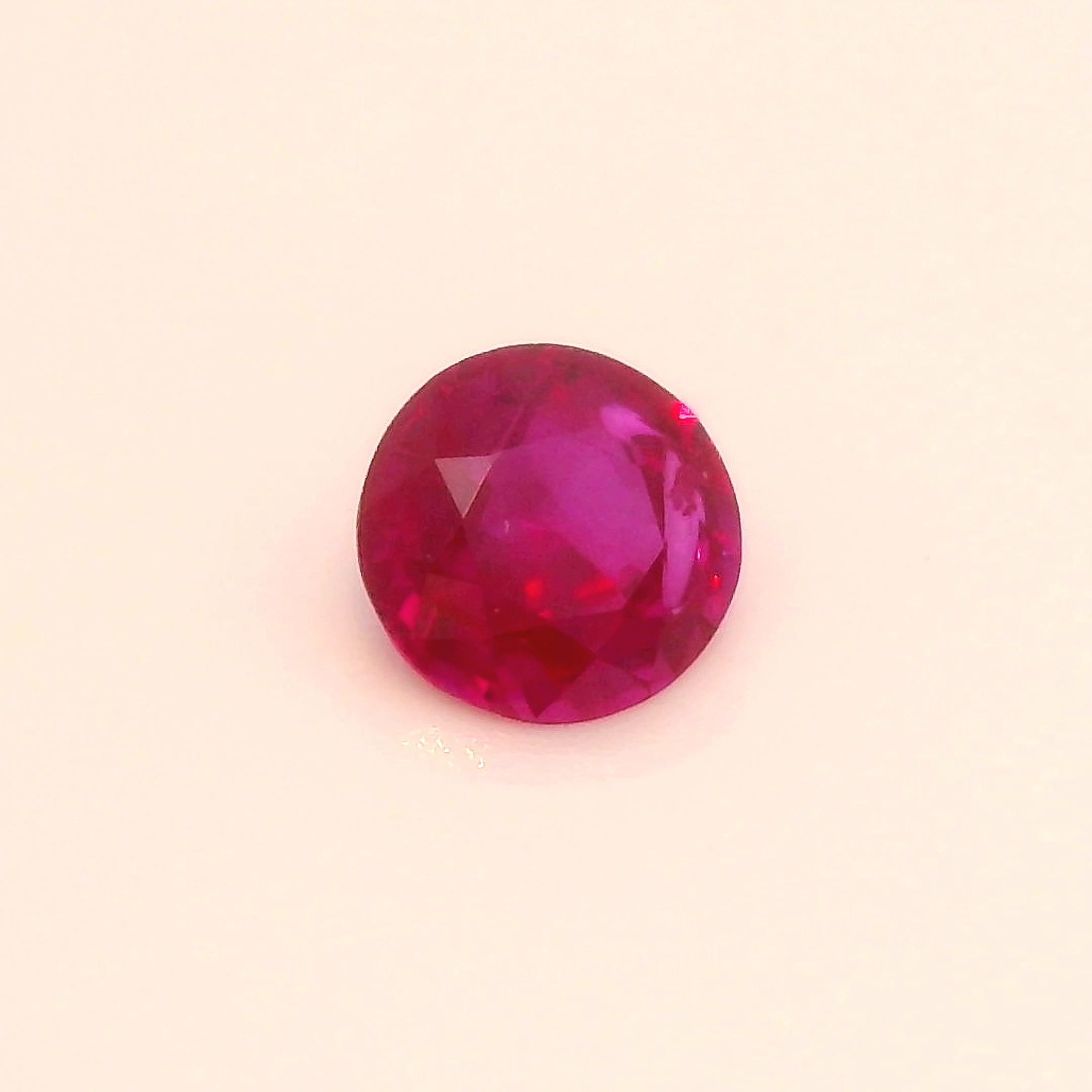 0.40 Carat Red Round Ruby