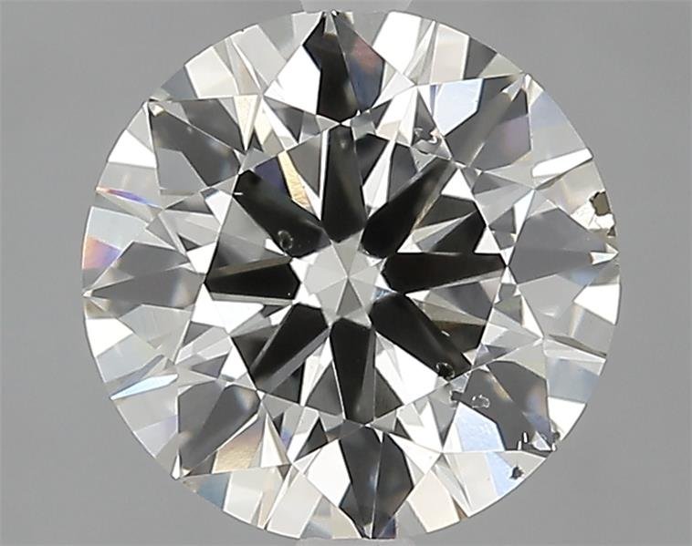 2.57ct J SI1 Excellent Cut Round Lab Grown Diamond