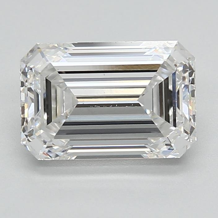 1.95ct F VS1 Rare Carat Ideal Cut Emerald Lab Grown Diamond