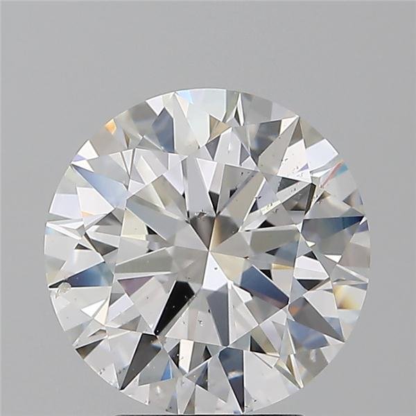 3.01ct F SI1 Rare Carat Ideal Cut Round Diamond