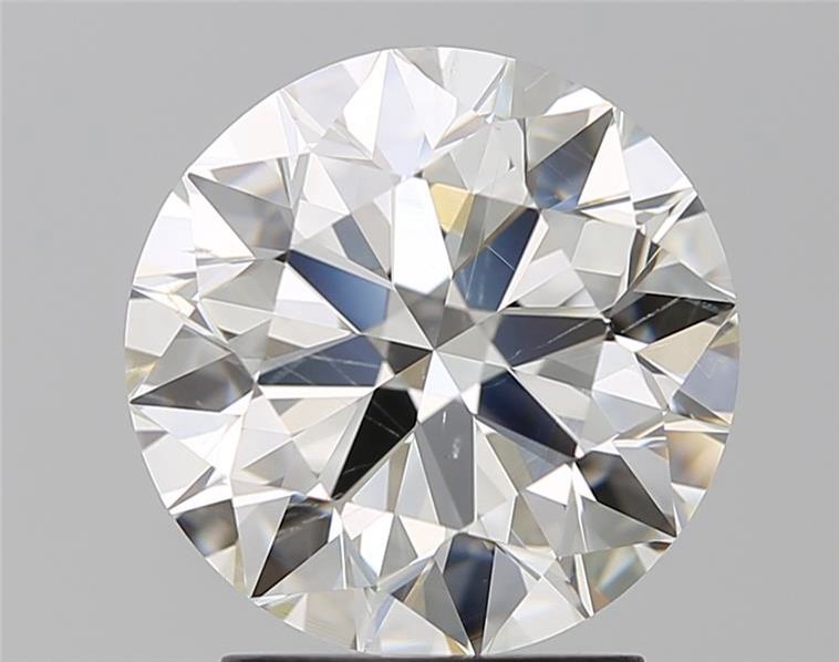 2.56ct K SI2 Rare Carat Ideal Cut Round Diamond