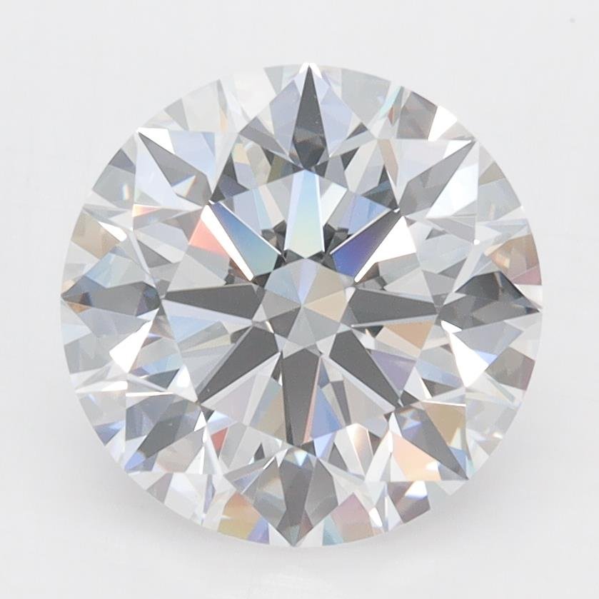 3.09ct D VVS2 Rare Carat Ideal Cut Round Lab Grown Diamond