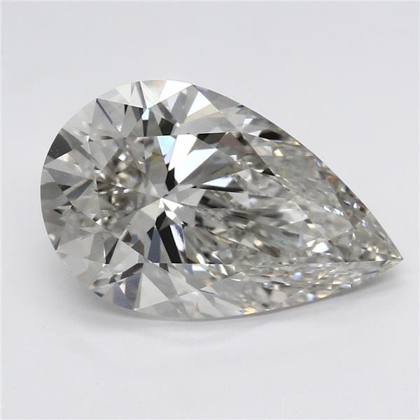 4.01ct H VS1 Rare Carat Ideal Cut Pear Lab Grown Diamond