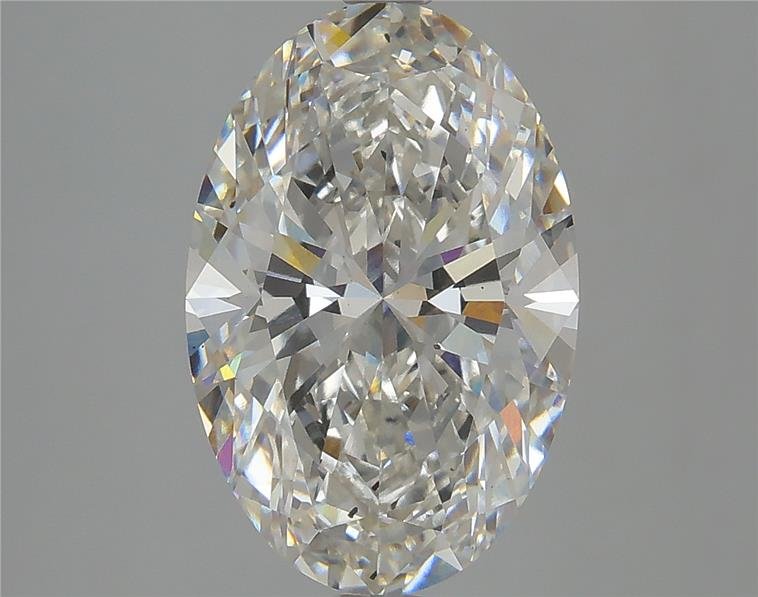 4.09ct H SI1 Rare Carat Ideal Cut Oval Lab Grown Diamond