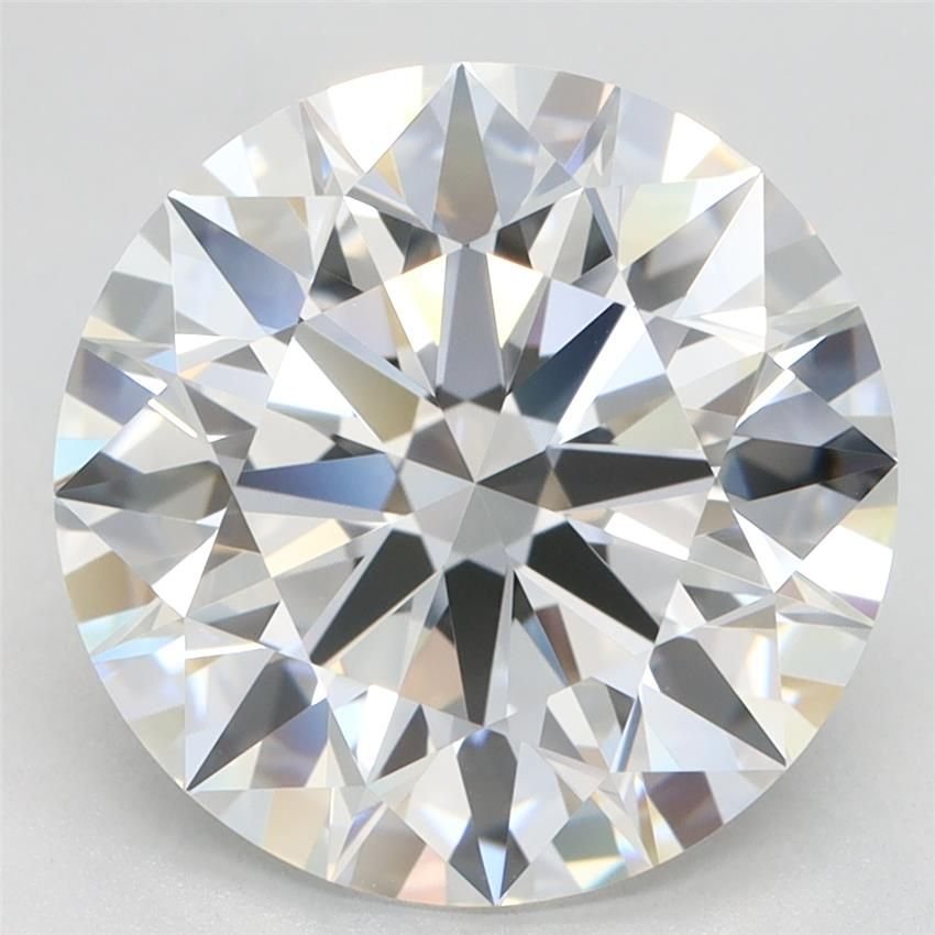 4.67ct F IF Rare Carat Ideal Cut Round Lab Grown Diamond