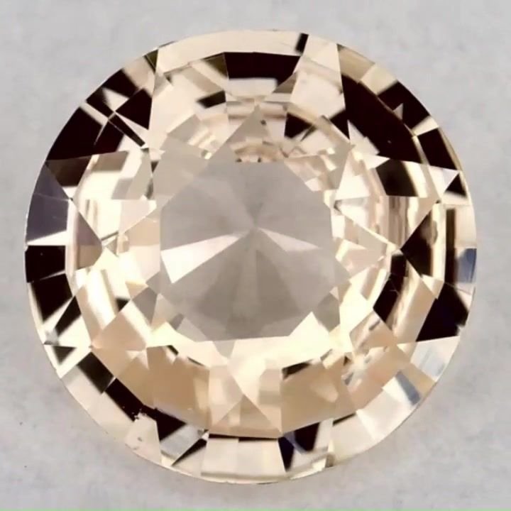 1.35 Carat Yellow Round Sapphire