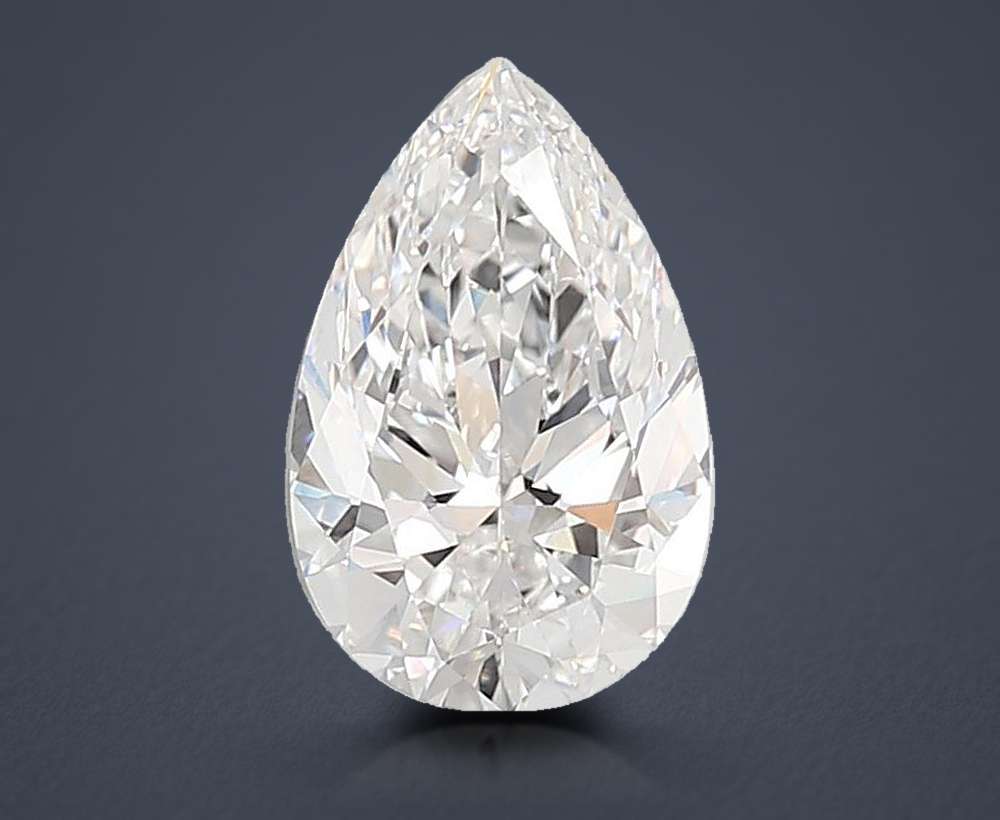 6.05 Carat Pear Lab Diamond