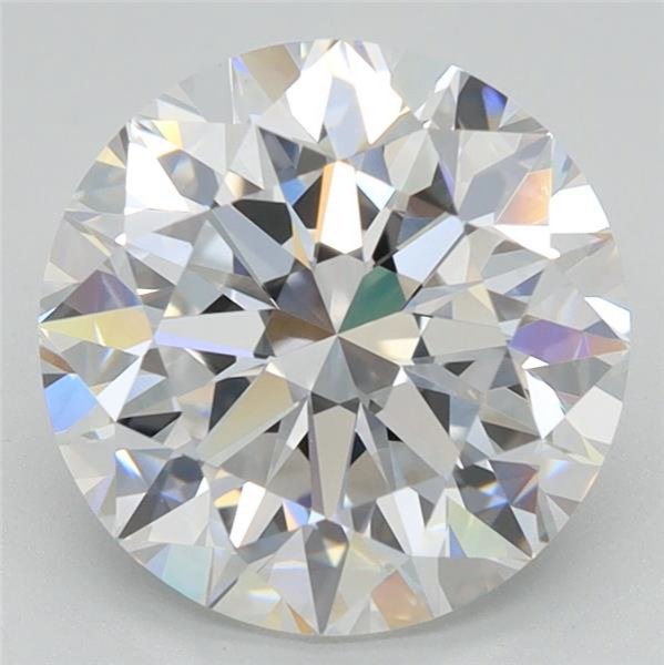 2.91ct D VVS2 Excellent Cut Round Lab Grown Diamond