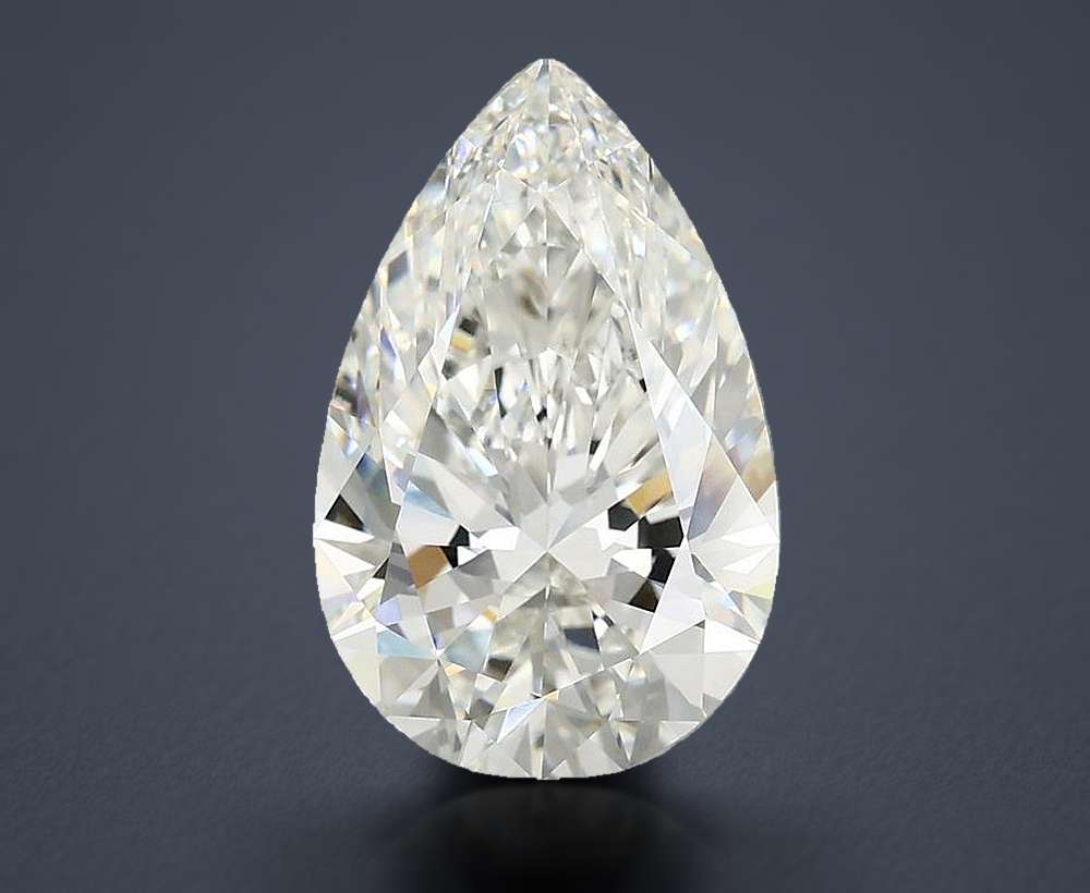 3.91 Carat Pear Lab Diamond