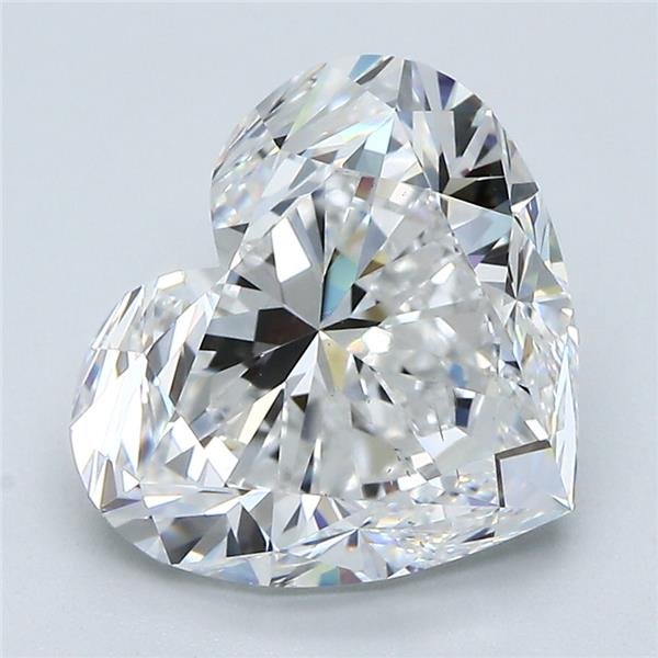 4.03ct E SI1 Rare Carat Ideal Cut Heart Diamond