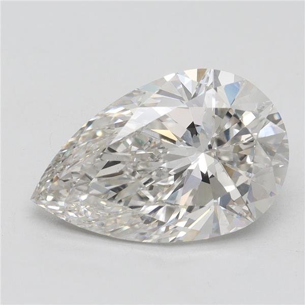 4.02ct H VS1 Rare Carat Ideal Cut Pear Lab Grown Diamond