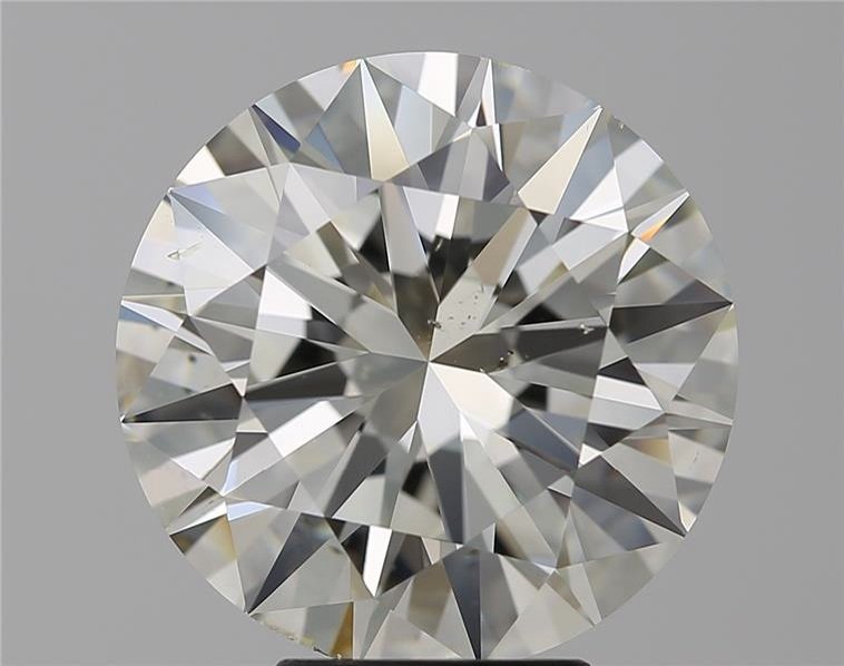 6.05ct K SI1 Rare Carat Ideal Cut Round Diamond