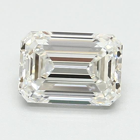 0.92ct F VS2 Rare Carat Ideal Cut Emerald Lab Grown Diamond