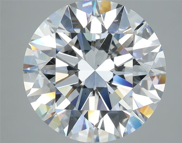 4.03ct E VS2 Rare Carat Ideal Cut Round Diamond