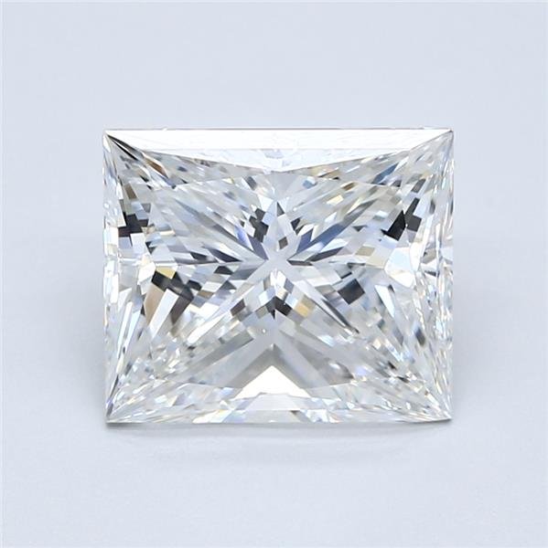 4.09ct F VS1 Very Good Cut Princess Diamond