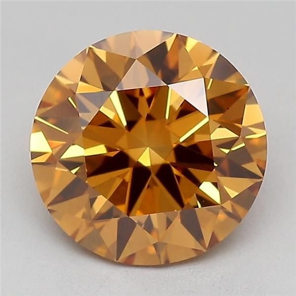 1.52 Ct. Fancy Brown Round Lab Diamond