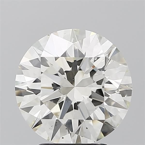 3.02ct J SI1 Rare Carat Ideal Cut Round Diamond