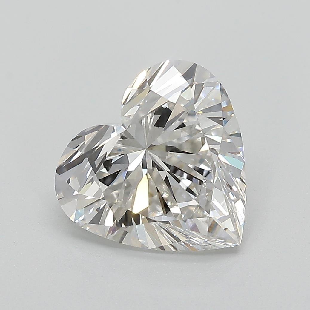 2.64ct G VVS2 Rare Carat Ideal Cut Heart Lab Grown Diamond