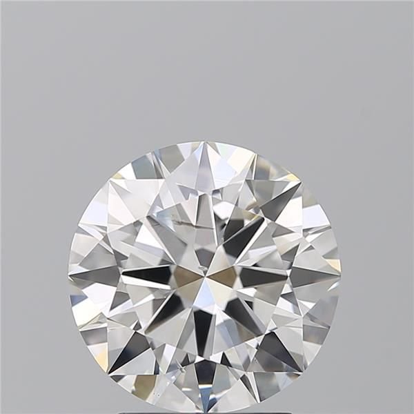 3.01ct F SI2 Rare Carat Ideal Cut Round Diamond