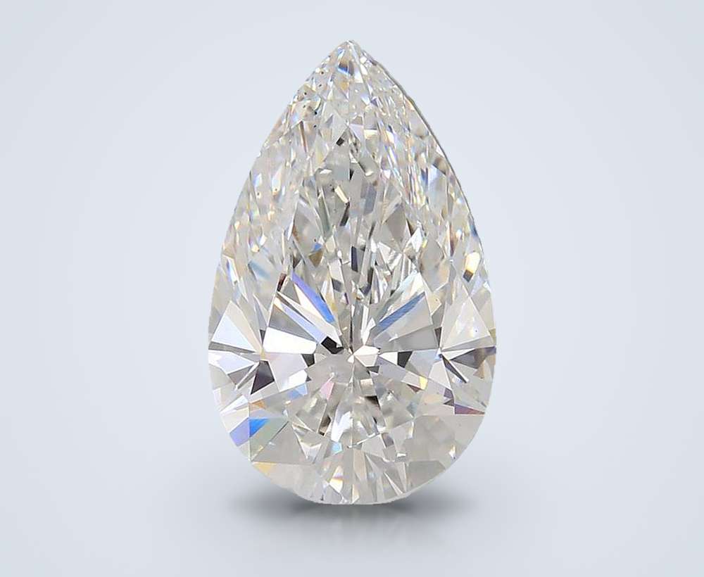 6.04 Carat Pear Lab Diamond