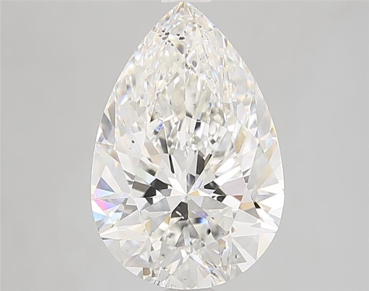 3.06ct F SI2 Rare Carat Ideal Cut Pear Lab Grown Diamond