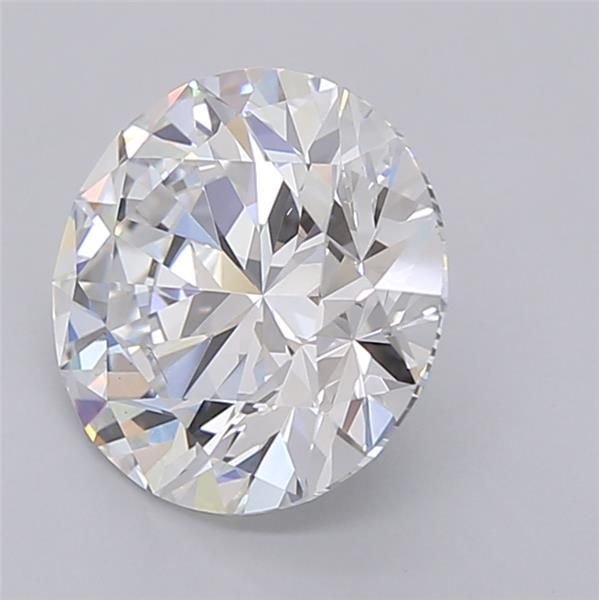 3.04ct D VS2 Rare Carat Ideal Cut Round Lab Grown Diamond