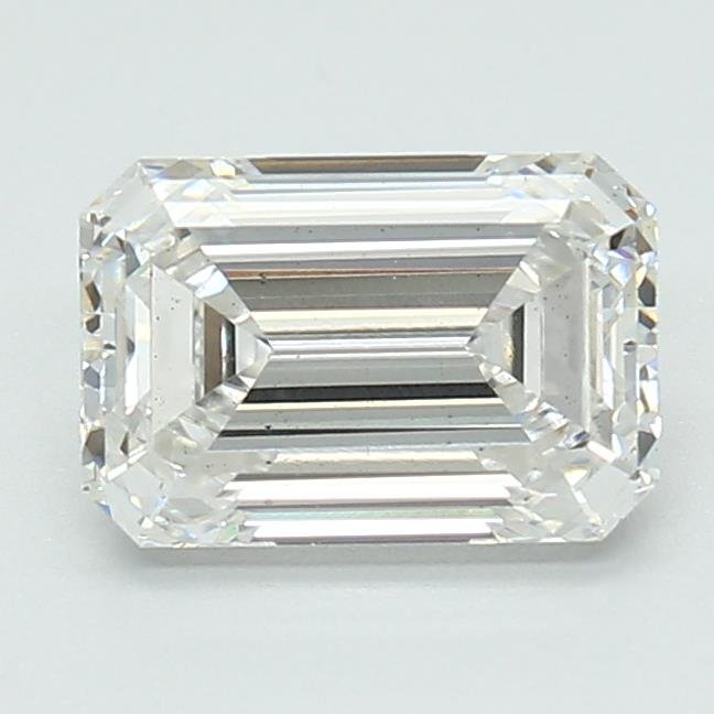 1.59ct F VS2 Rare Carat Ideal Cut Emerald Lab Grown Diamond