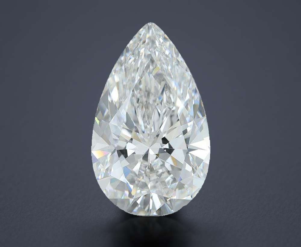 5.62 Carat Pear Lab Diamond