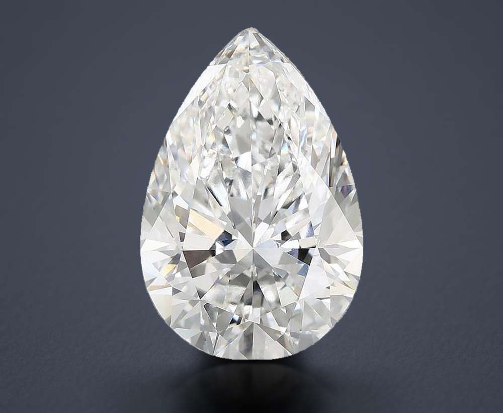 7.59 Carat Pear Lab Diamond