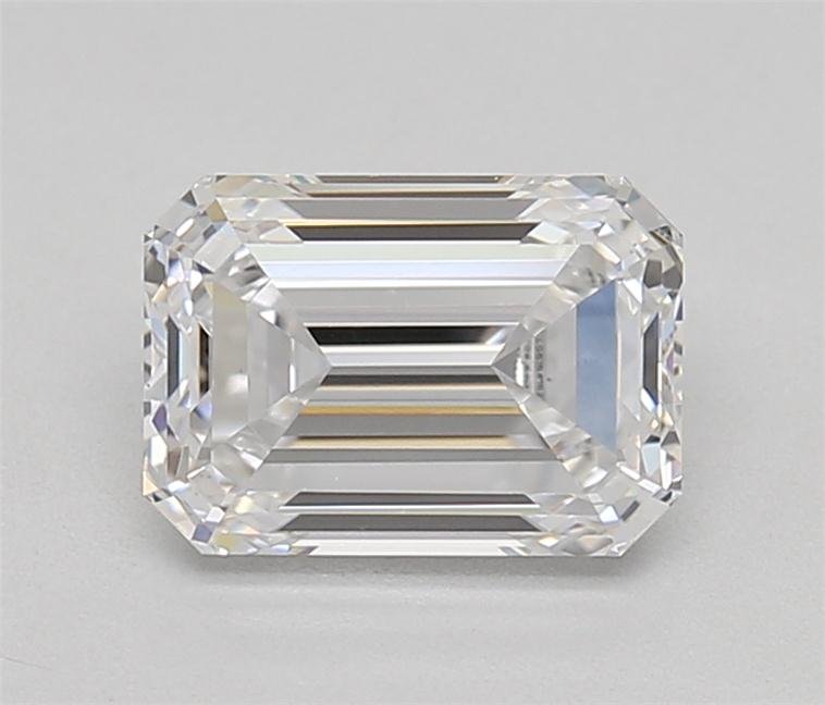 1.28ct D VVS2 Rare Carat Ideal Cut Emerald Lab Grown Diamond