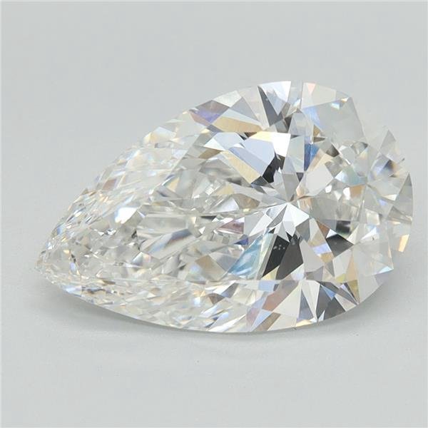 2.78ct F VS1 Rare Carat Ideal Cut Pear Lab Grown Diamond