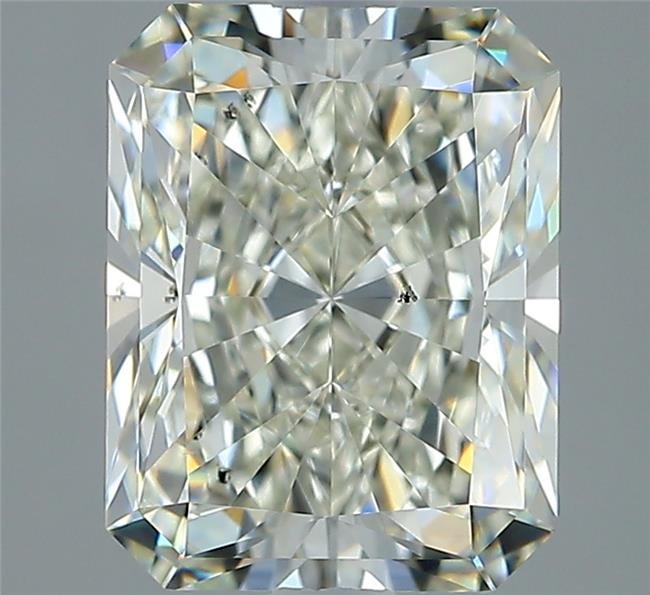 2.01ct K SI1 Rare Carat Ideal Cut Radiant Diamond