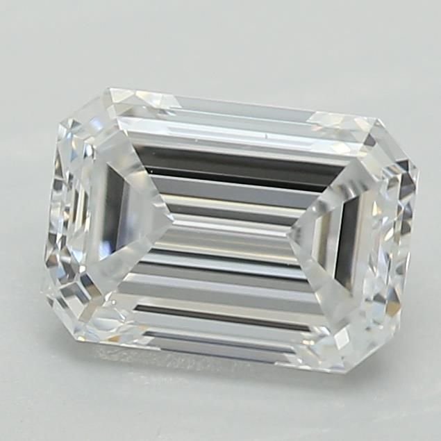 0.60ct D VVS2 Excellent Cut Emerald Lab Grown Diamond
