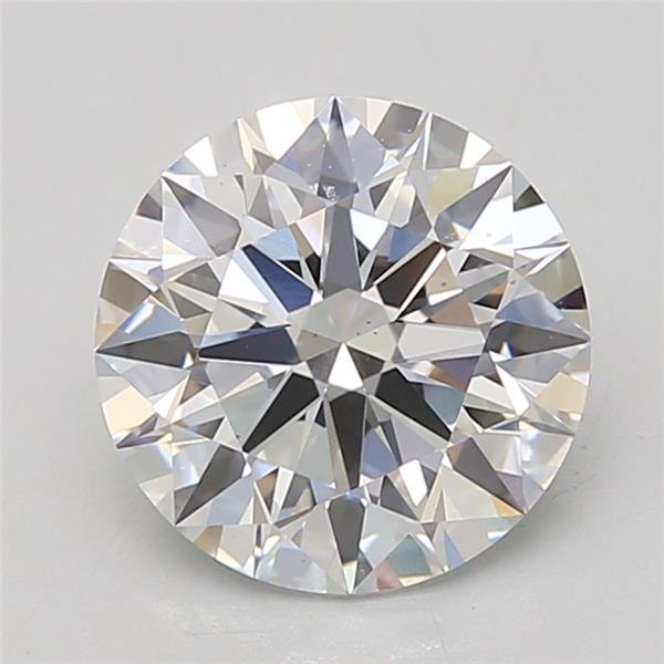 2.70ct D VS2 Rare Carat Ideal Cut Round Lab Grown Diamond