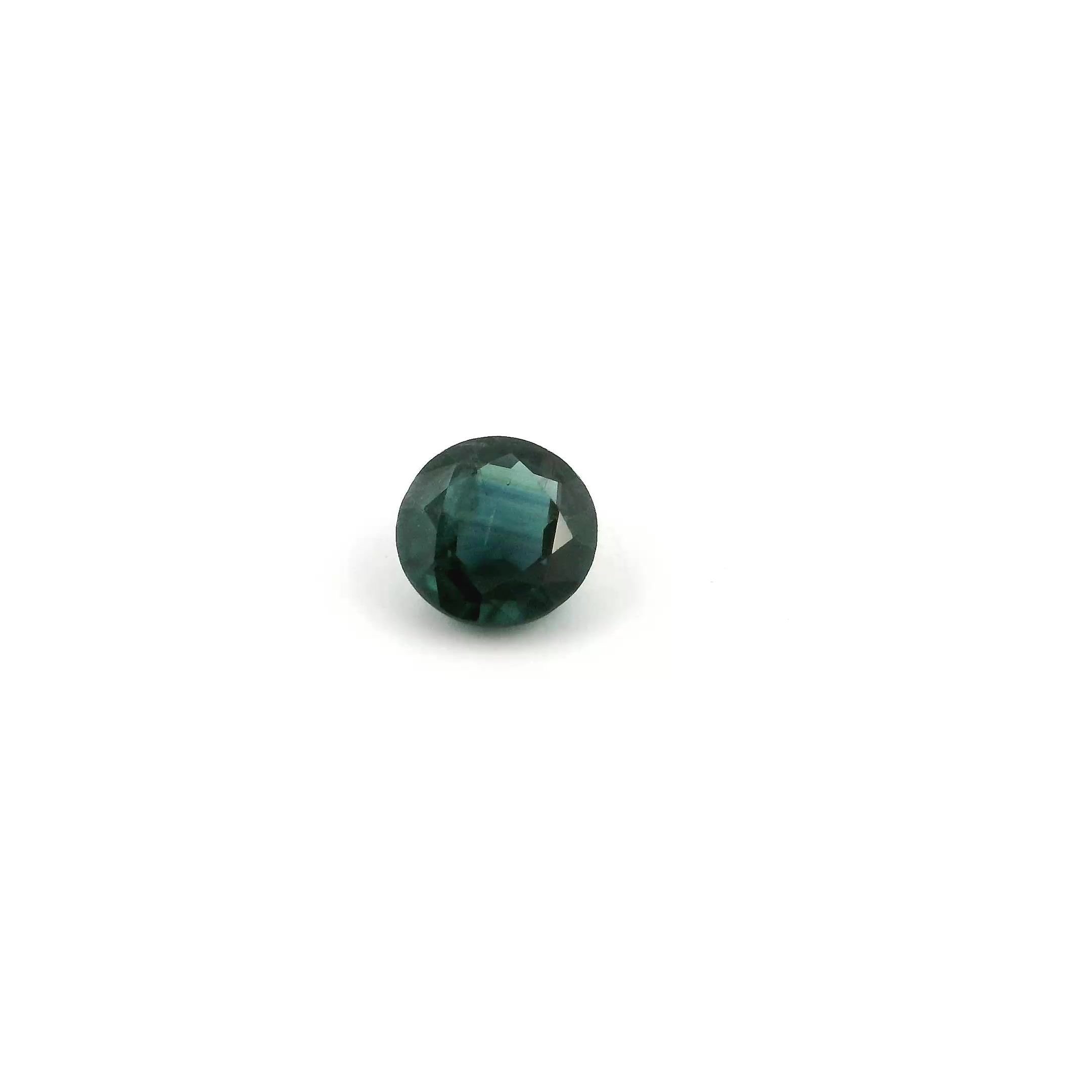 0.53 Carat Deep Blue Round Sapphire