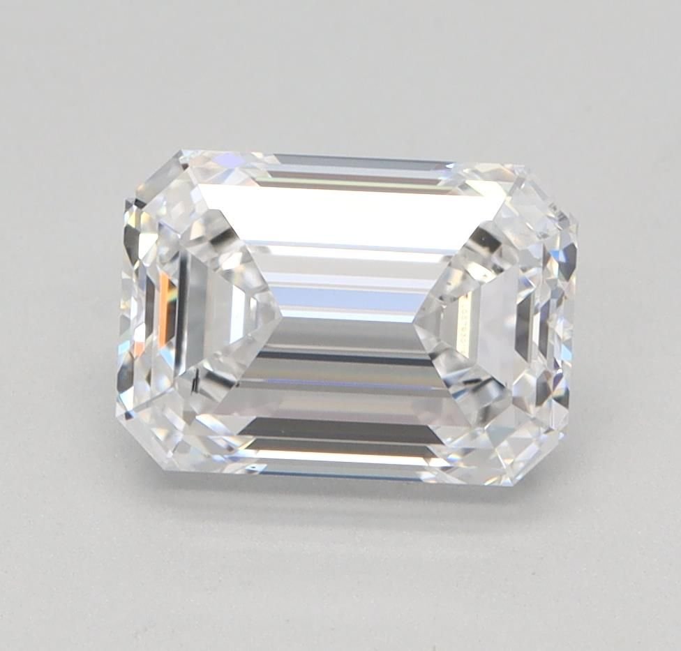 1.51ct D VS2 Excellent Cut Emerald Lab Grown Diamond