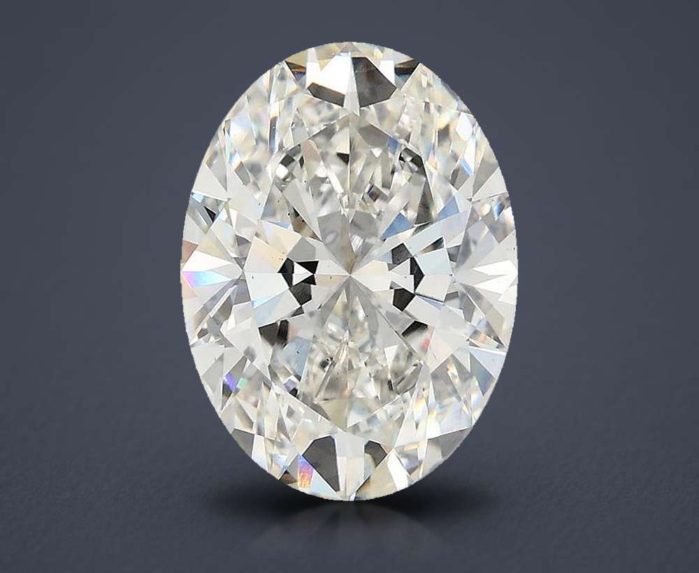 3.85 Carat Oval Lab Diamond