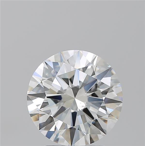 3.08ct H SI1 Rare Carat Ideal Cut Round Diamond