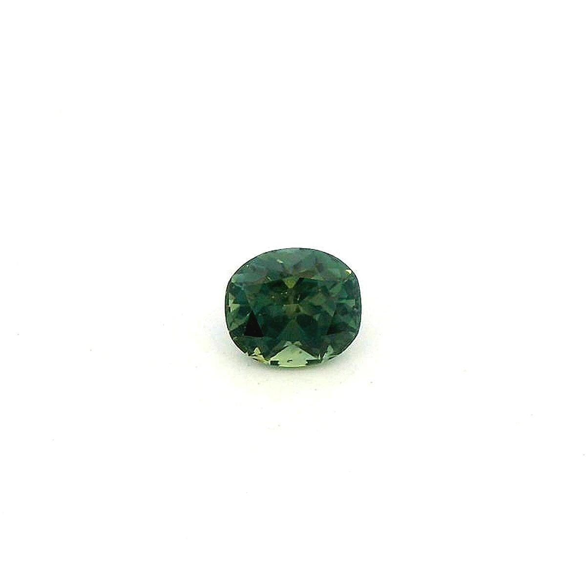 1.11 Carat Teal Cushion Sapphire