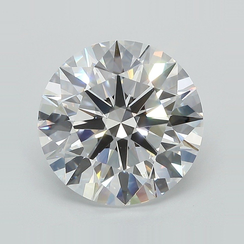 4.77ct E VVS2 Rare Carat Ideal Cut Round Lab Grown Diamond