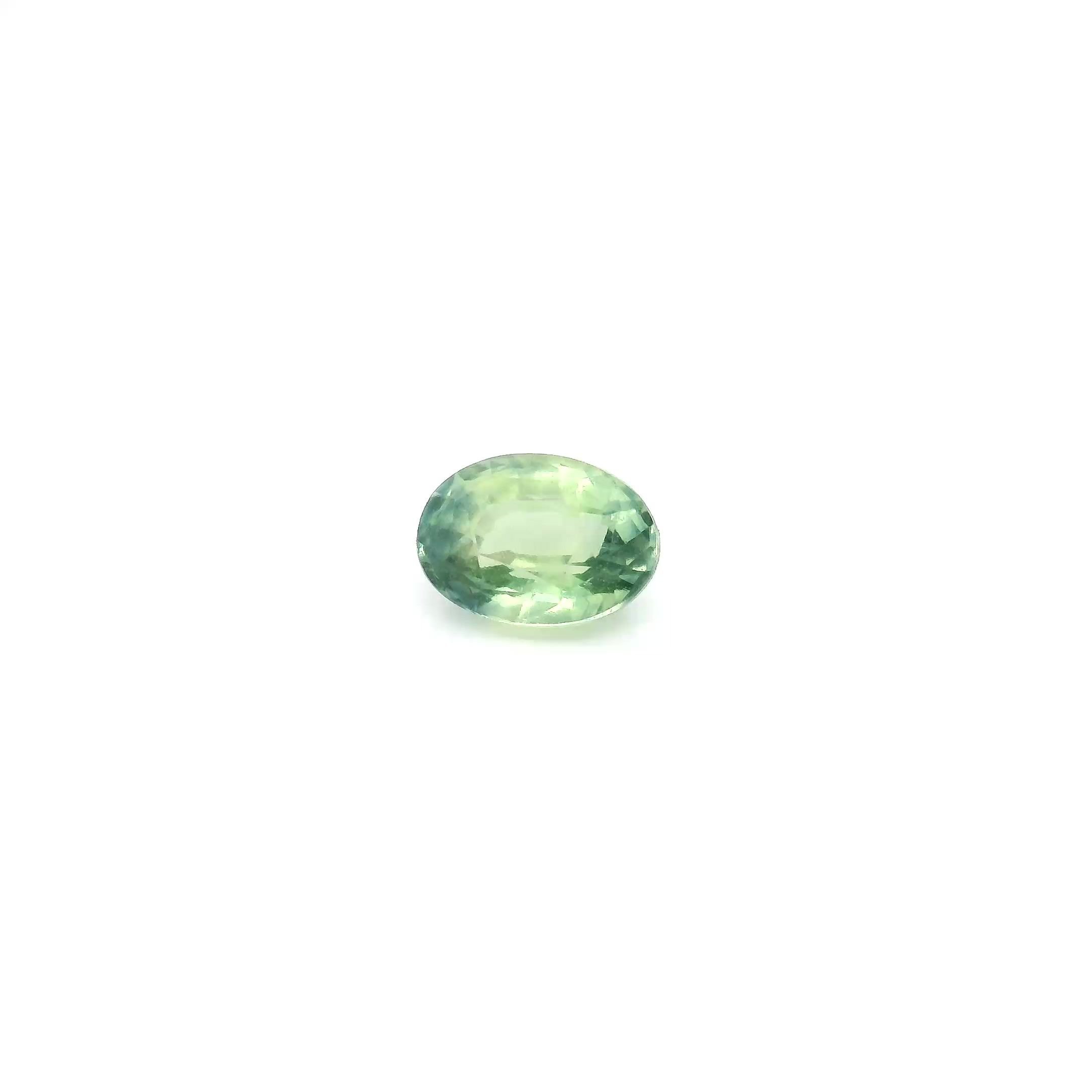 0.60 Carat Green Oval Sapphire