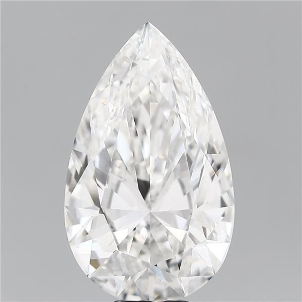 10.00ct F VVS2 Rare Carat Ideal Cut Pear Lab Grown Diamond