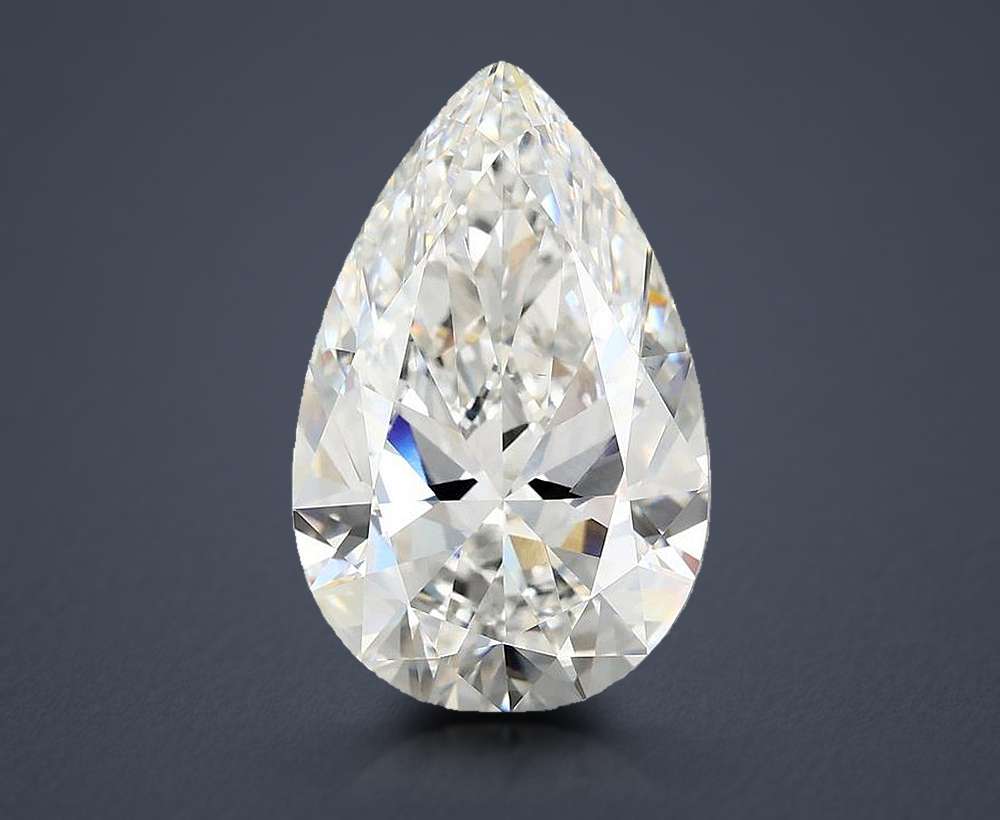 6.02 Carat Pear Lab Diamond