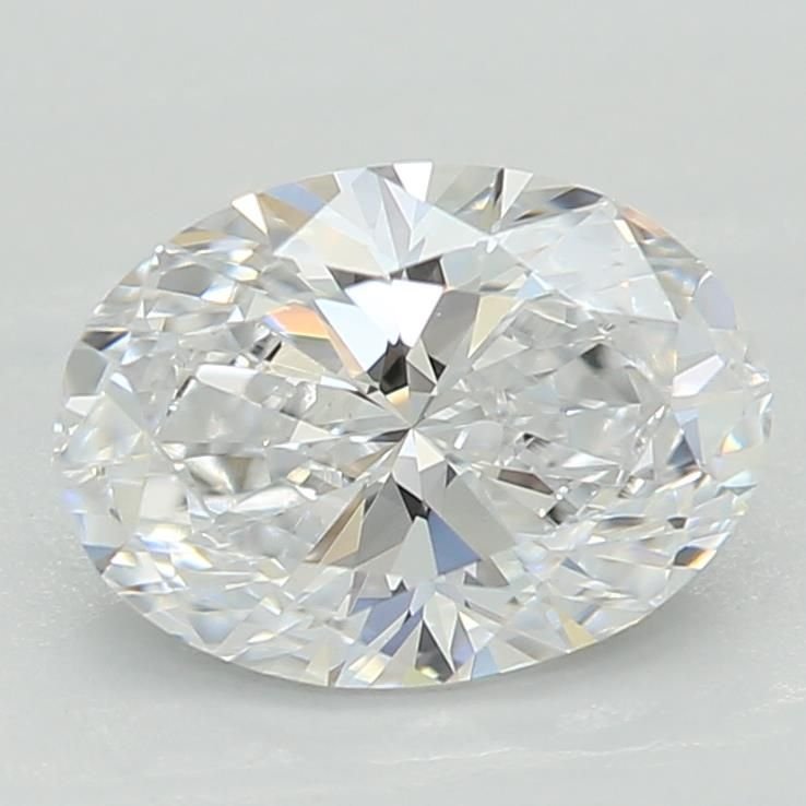 0.76ct D VVS2 Rare Carat Ideal Cut Oval Lab Grown Diamond