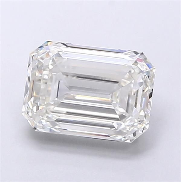 3.04ct G VVS2 Rare Carat Ideal Cut Emerald Lab Grown Diamond