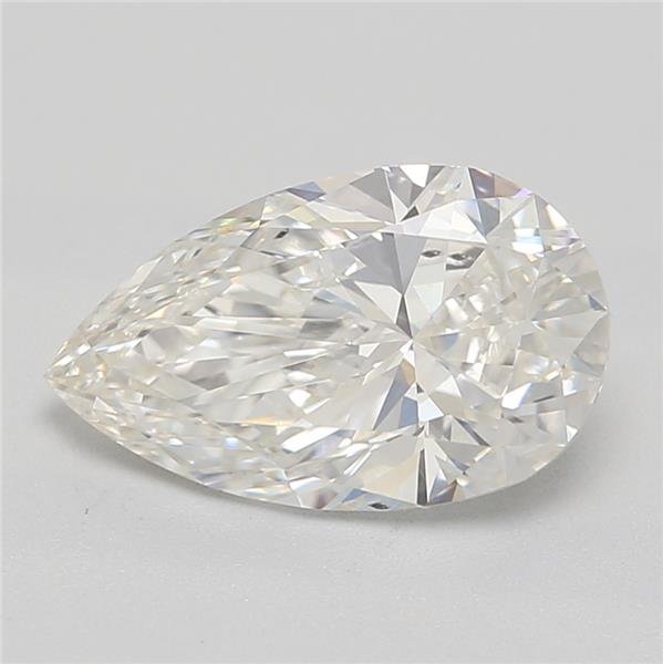 1.51ct H SI1 Rare Carat Ideal Cut Pear Lab Grown Diamond