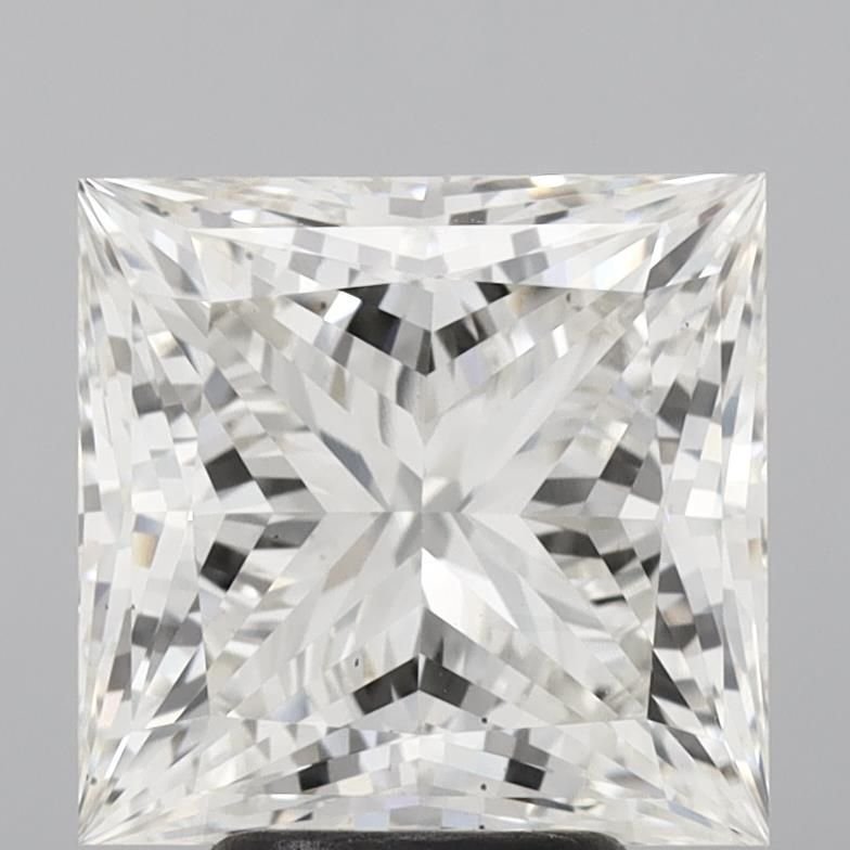 5.07ct H VS2 Rare Carat Ideal Cut Princess Lab Grown Diamond