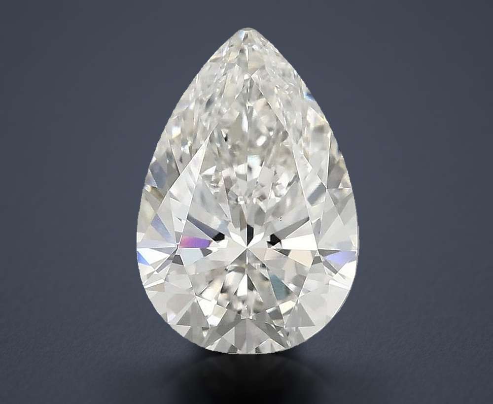 3.00 Carat Pear Lab Diamond