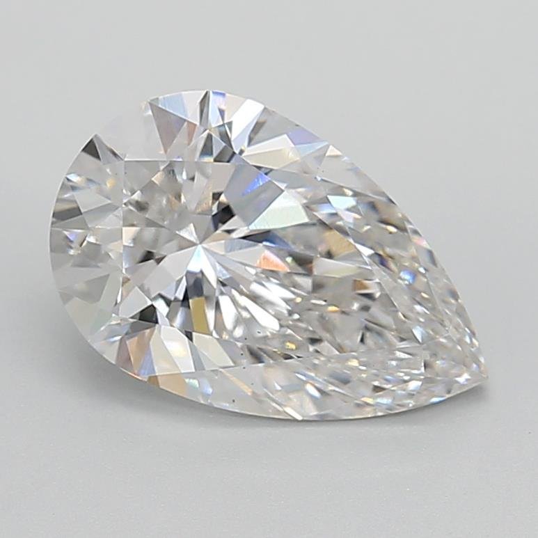 3.04ct F VS1 Rare Carat Ideal Cut Pear Lab Grown Diamond