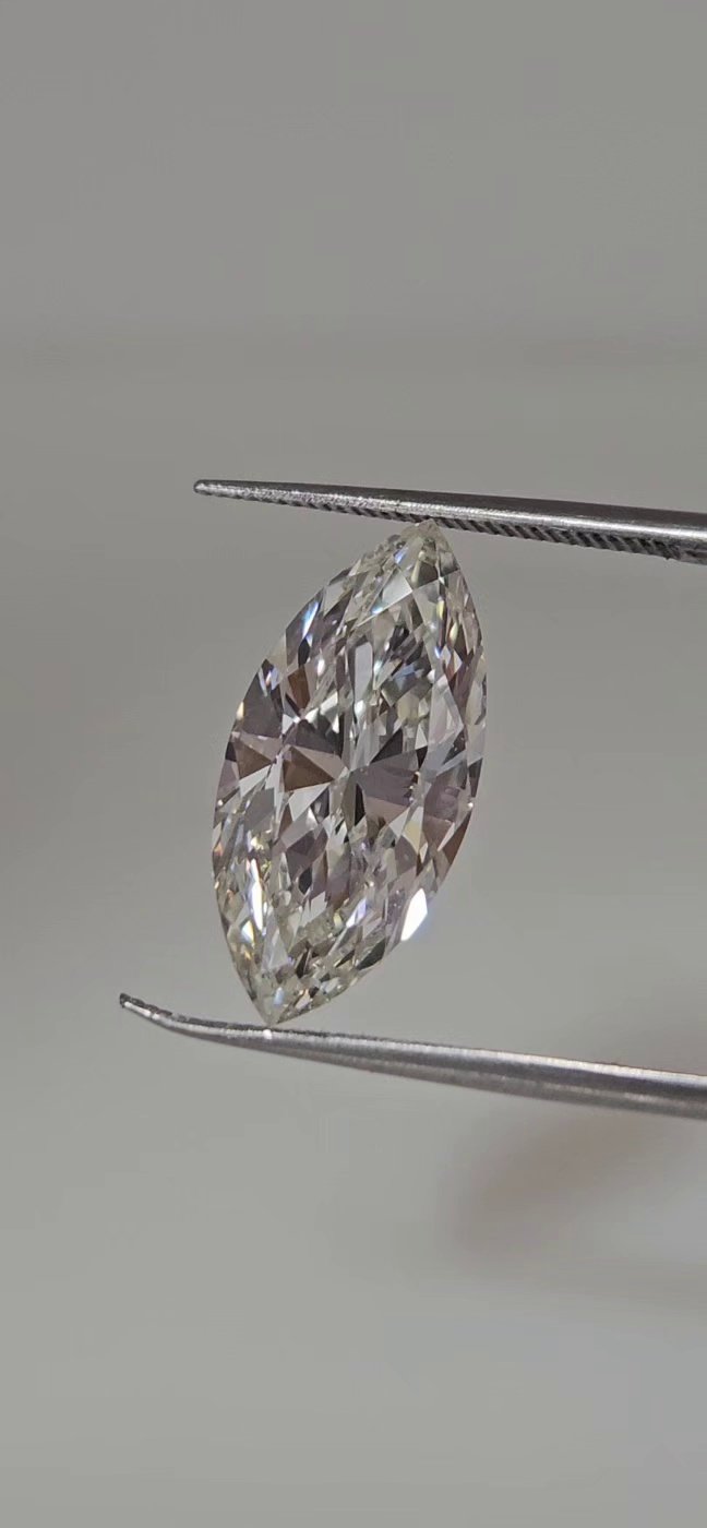 3.01ct J SI1 Excellent Cut Marquise Diamond